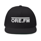 ORE.FM Full Logo Embroidered Flat Bill Cap