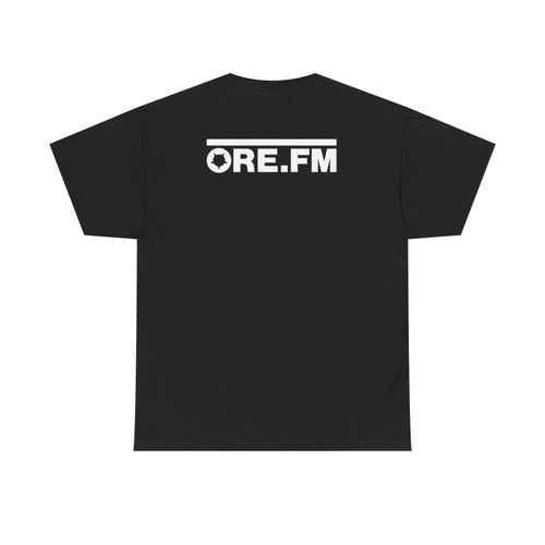 ORE.FM Front and Center Badge Logo Unisex Heavy Cotton Tee