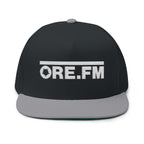 ORE.FM Full Logo Embroidered Flat Bill Cap